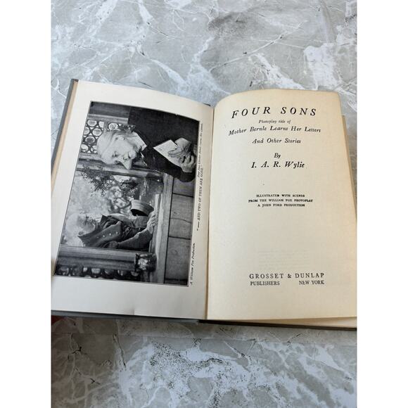 Four Sons by I A R Wylie Vintage HC 1928 Free Shipping - GOOD - Picture 3 of 8